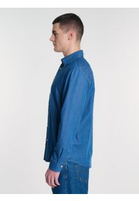 Big-Star - Koszula męska jeansowa niebieska Jansori 300. Typ kołnierza: kołnierzyk klasyczny. Kolor: niebieski. Materiał: jeans. Styl: klasyczny, elegancki #3