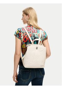 Desigual Plecak 26SAKP41 Beżowy. Kolor: beżowy. Materiał: skóra #8