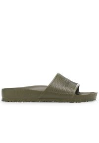 Klapki Birkenstock Barbados 1028566 - zielone. Zapięcie: pasek. Kolor: zielony. Materiał: guma. Sezon: lato