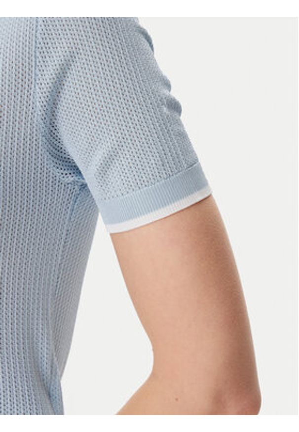 Guess Polo V5GP00Z3D60 Niebieski Slim Fit. Typ kołnierza: polo. Kolor: niebieski. Materiał: wiskoza