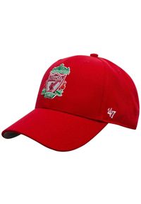 47 Brand - Czapka z daszkiem męska EPL FC Liverpool Cap. Kolor: czerwony. Materiał: wełna, akryl