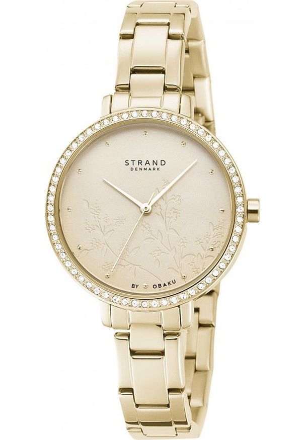 Zegarek Strand Zegarek damski Strand S712LXGGSG złoty. Kolor: złoty