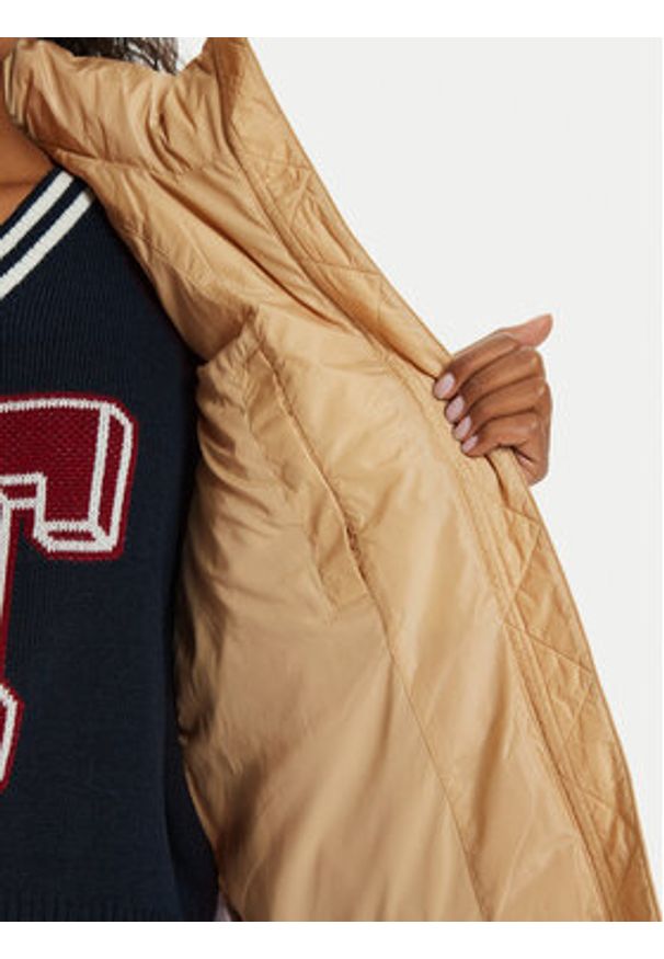 Tommy Jeans Bezrękawnik Alaska DW0DW18862 Beżowy Regular Fit. Kolor: beżowy. Materiał: syntetyk. Długość rękawa: bez rękawów
