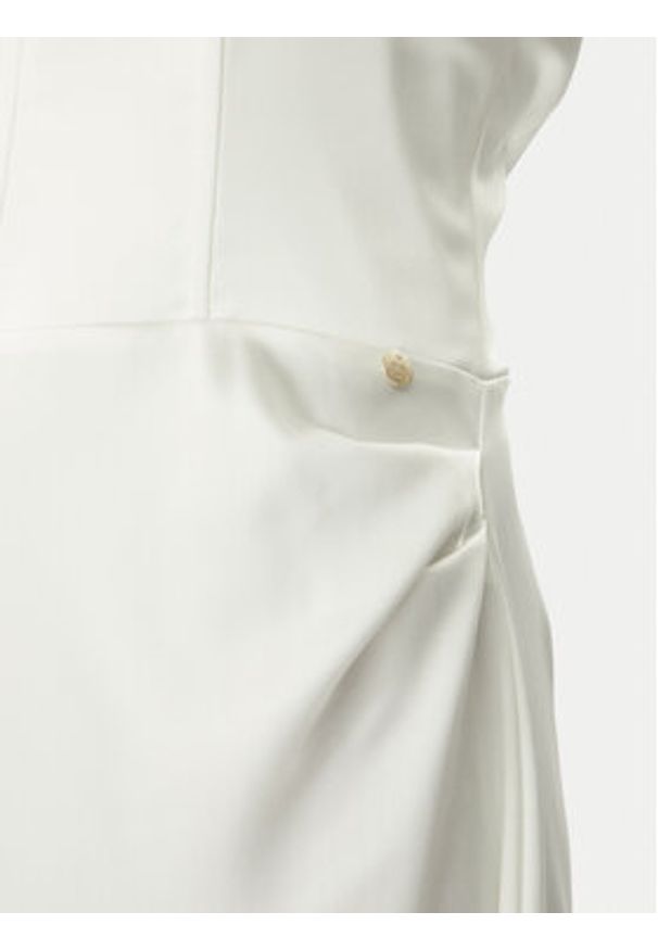 Rinascimento Sukienka wieczorowa CFC0123802003 Biały Regular Fit. Kolor: biały. Materiał: syntetyk. Styl: wizytowy