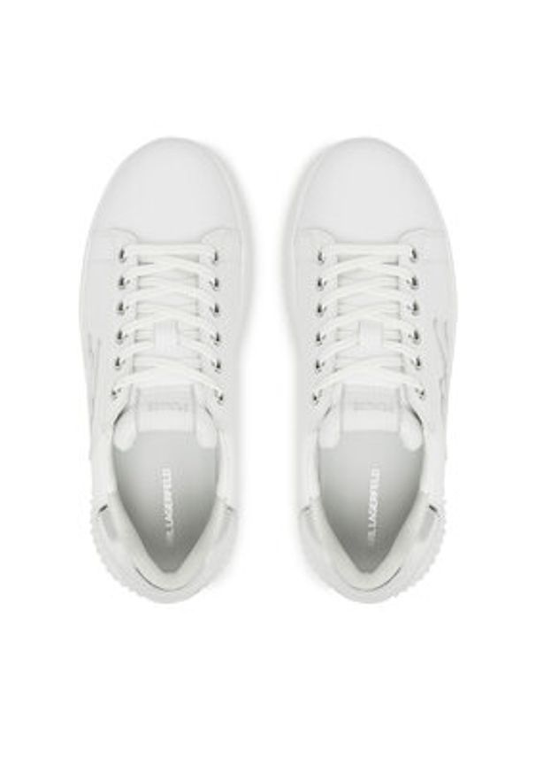 Karl Lagerfeld - KARL LAGERFELD Sneakersy KL42311A Biały. Kolor: biały. Materiał: skóra
