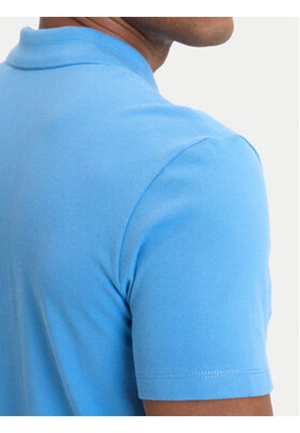 Napapijri Polo Ealis NP0A4H8B Niebieski Regular Fit. Typ kołnierza: polo. Kolor: niebieski. Materiał: bawełna