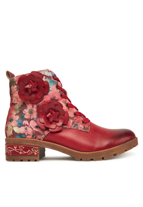 Laura Vita Trzewiki Cocrailo 47 Czerwony. Kolor: czerwony. Materiał: skóra