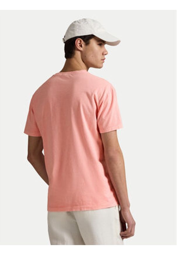 Polo Ralph Lauren T-Shirt 710969628005 Różowy Custom Slim Fit. Typ kołnierza: polo. Kolor: różowy. Materiał: bawełna