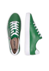 Rieker Sneakersy L59L1-52 Zielony. Kolor: zielony. Materiał: skóra #7