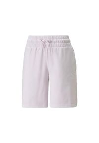 Spodnie Kobieta Puma Classics High Waist Longline 8´´ biały. Stan: podwyższony. Kolor: fioletowy. Sport: bieganie, fitness #1