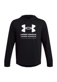 Under Armour - Męska Bluza Z Kapturem Rival Graphic French Terry. Typ kołnierza: kaptur. Kolor: czarny