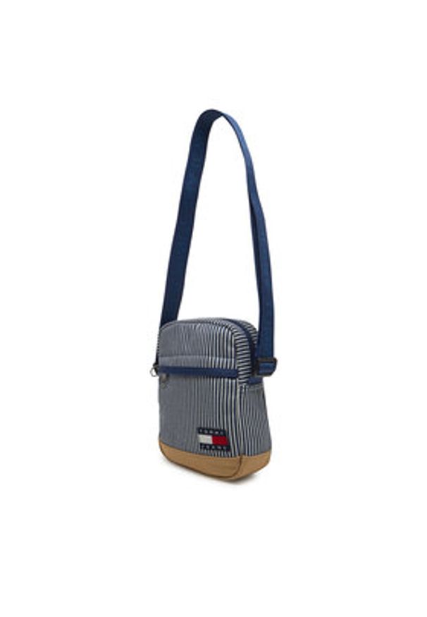 Tommy Jeans Saszetka Tjm Ess Daily Stripe Reporter AM0AM13327 Niebieski. Kolor: niebieski. Materiał: materiał