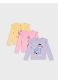 Sinsay - Bawełniane koszulki z nadrukiem 3 pack - wielobarwny. Materiał: bawełna. Wzór: nadruk #1