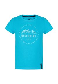 Lowa - Dziecięce T-shirt Loupe 116 - Miękka bawełna i żywy nadruk. Kolor: wielokolorowy. Materiał: bawełna. Wzór: nadruk. Sport: piłka nożna