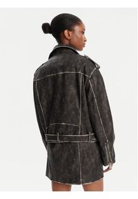 Guess Kurtka z imitacji skóry W5YL04 WHDI0 Szary Regular Fit. Kolor: szary. Materiał: skóra #5