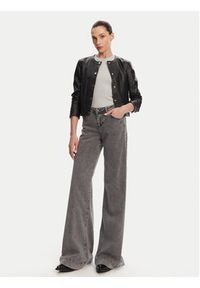 Serge Pariente Kurtka skórzana Marion Czarny Slim Fit. Kolor: czarny. Materiał: skóra #4