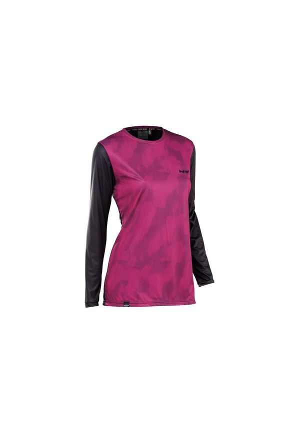 Koszulka rowerowa damskie NORTHWAVE EDGE WOMAN JRS LONG SLEEVE. Kolor: różowy. Długość rękawa: długi rękaw