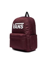 Vans Plecak C-OLD SKOOL PRINT VN000H504QU1 Bordowy. Kolor: czerwony. Materiał: materiał. Wzór: nadruk #2