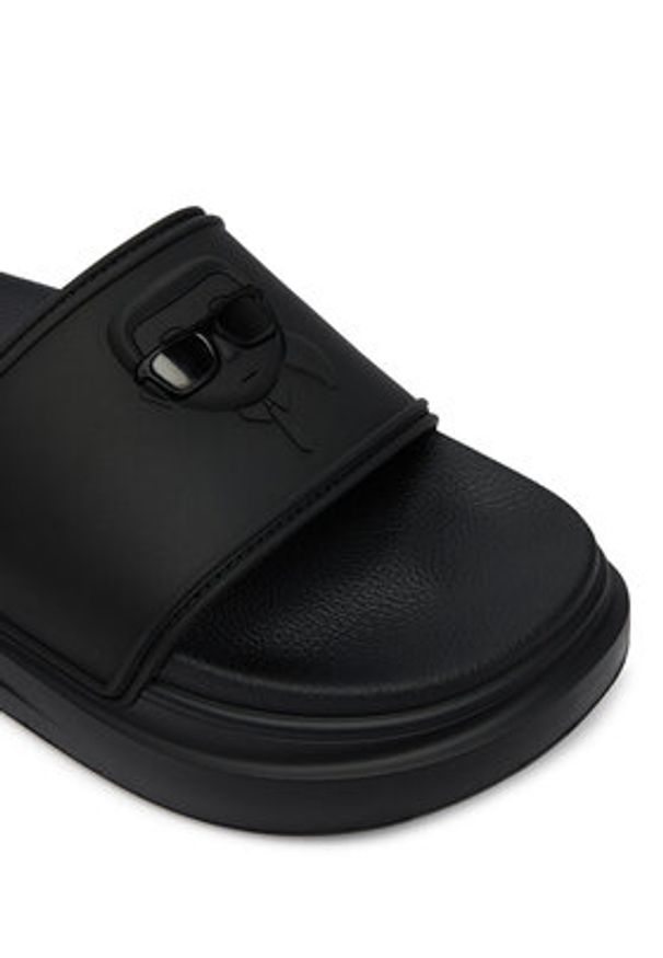 Karl Lagerfeld - KARL LAGERFELD Klapki KL88819C Czarny. Kolor: czarny. Materiał: syntetyk