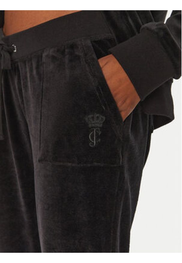 Juicy Couture Spodnie dresowe Caisa JCSEBJ008 Czarny Slim Fit. Kolor: czarny. Materiał: bawełna