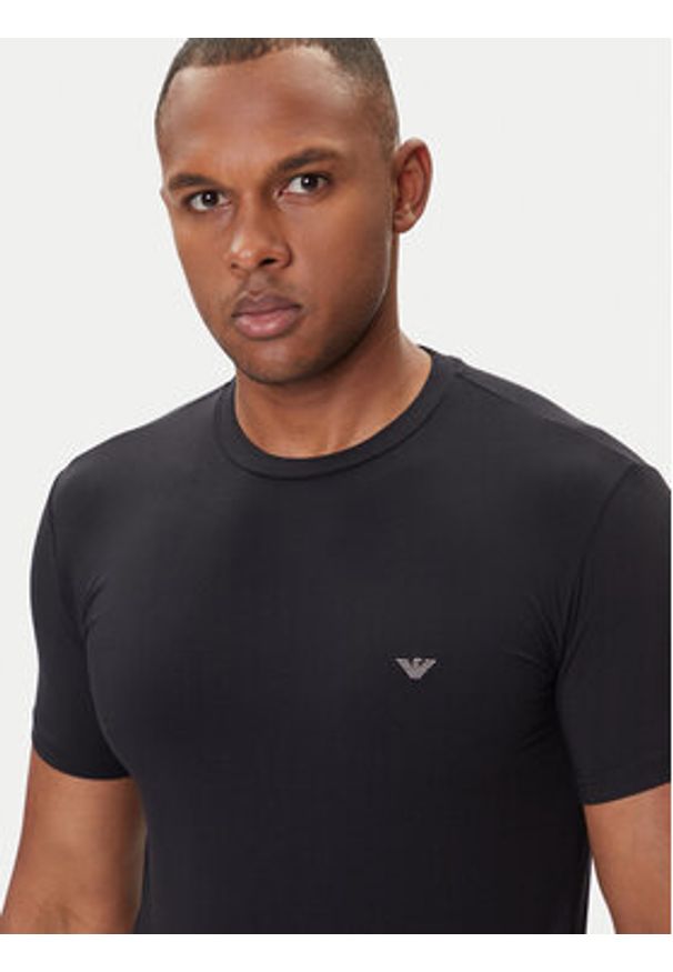 Emporio Armani Underwear T-Shirt EM000379 AF14988 UC001 Czarny Slim Fit. Kolor: czarny