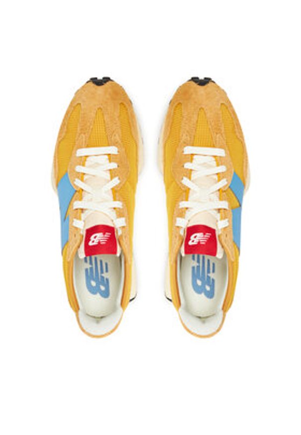 New Balance Sneakersy U327VSA Żółty. Kolor: żółty. Materiał: zamsz, skóra