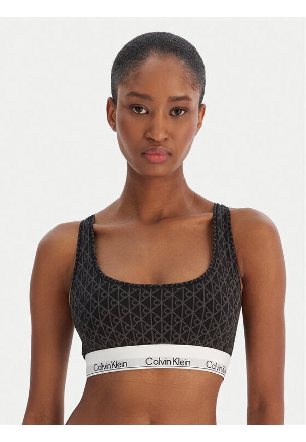 Calvin Klein Underwear Biustonosz top LV00QF8493 Czarny. Kolor: czarny. Materiał: bawełna