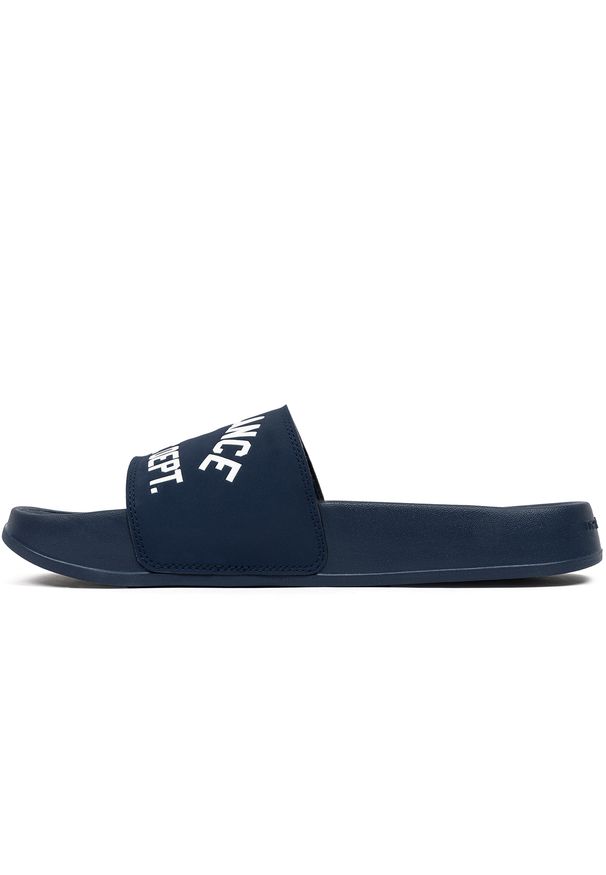 Klapki męskie New Balance SMF200K3 – granatowe. Kolor: niebieski. Materiał: materiał. Sezon: lato