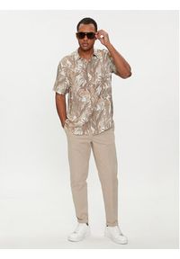 Guess Koszula M4GH76 WD4Z2 Beżowy Slim Fit. Kolor: beżowy. Materiał: wiskoza #3