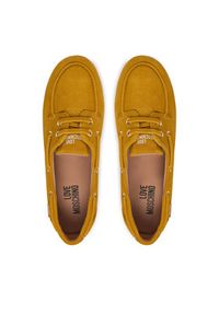 Love Moschino - LOVE MOSCHINO Półbuty JA10101G1OIG0411 Żółty. Kolor: żółty. Materiał: skóra, zamsz #5