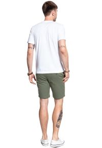 Lee - SPODENKI LEE DRAWSTRING SHORT LICHEN GREEN L73ULB82. Materiał: materiał