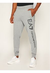 EA7 Emporio Armani Spodnie dresowe 8NPPC1 PJ05Z 3900 Szary Regular Fit. Kolor: szary. Materiał: dresówka, bawełna