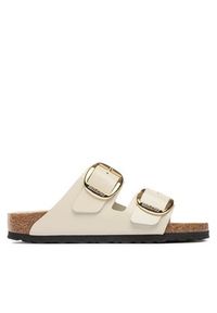 Birkenstock Klapki Arizona Big Buckle 1026128 Beżowy. Kolor: beżowy. Materiał: lakier, skóra #5