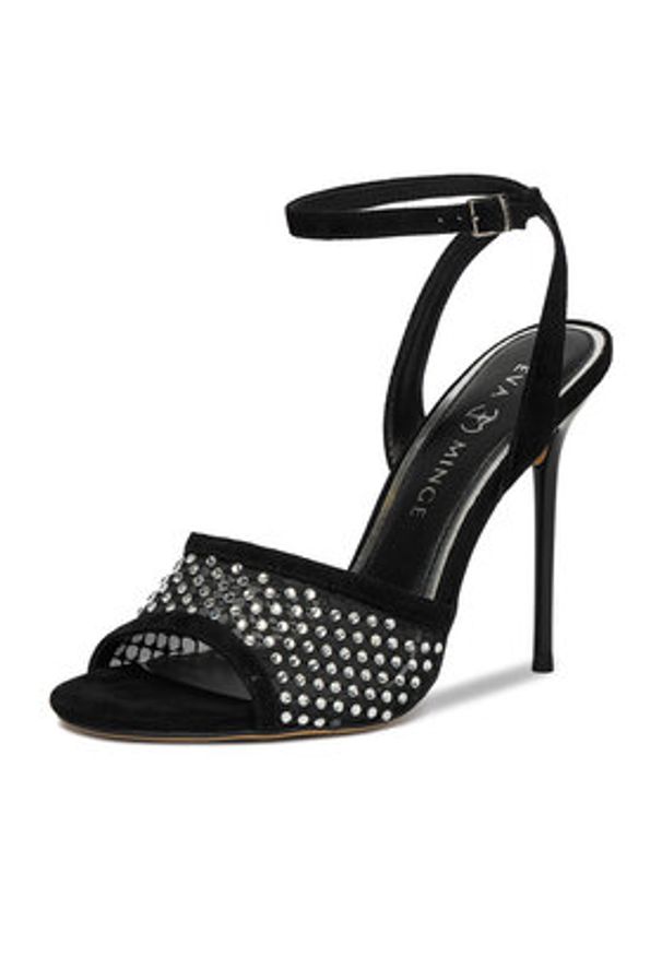 Eva Minge Sandały EO-ZARA-LT934-79 Czarny. Kolor: czarny. Materiał: zamsz, skóra