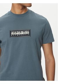 Napapijri T-Shirt S-box Logo NP0A4I3L Zielony Regular Fit. Kolor: zielony. Materiał: bawełna #3
