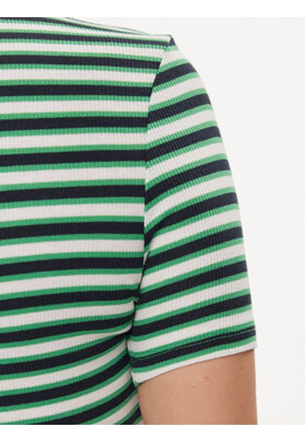 Pepe Jeans T-Shirt Jada PL505847 Zielony Regular Fit. Kolor: zielony. Materiał: bawełna