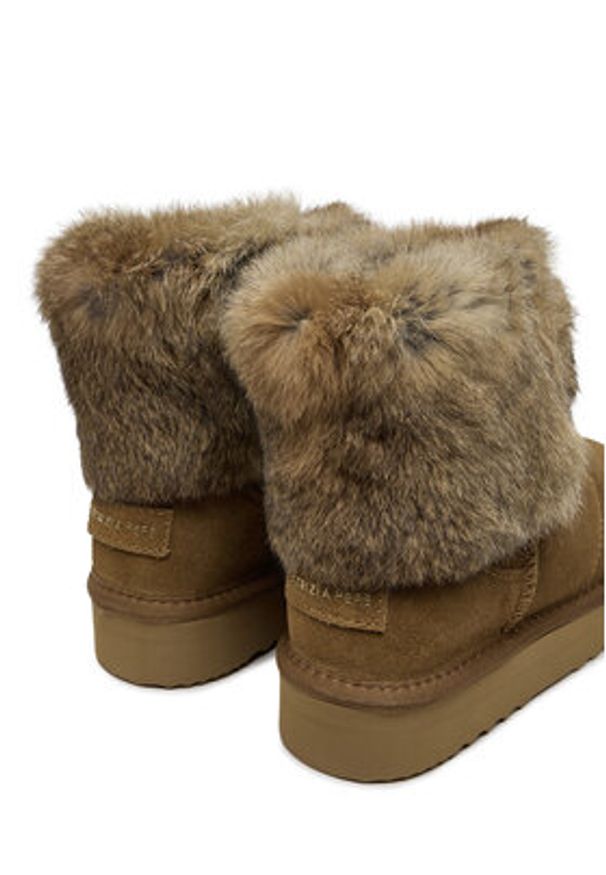 Patrizia Pepe Śniegowce PD941 Brązowy. Kolor: brązowy. Materiał: skóra, zamsz