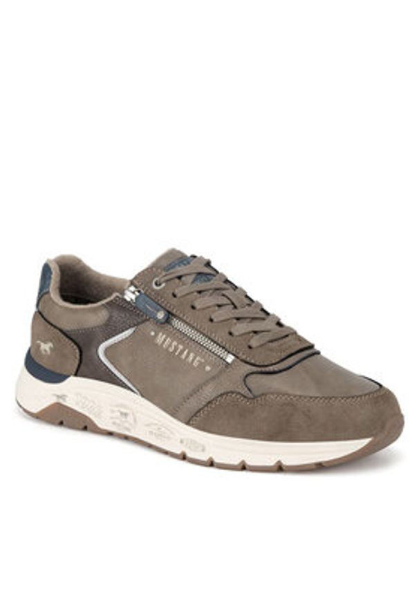 Mustang Sneakersy 4200-301 Beżowy. Kolor: beżowy. Materiał: materiał