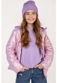 COCCODRILLO - Coccodrillo kurtka dziecięca kolor różowy. Okazja: na co dzień. Typ kołnierza: kaptur. Kolor: różowy. Styl: casual #3