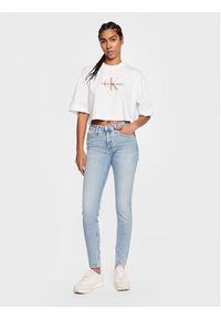 Calvin Klein Jeans Jeansy J20J220246 Niebieski Skinny Fit. Kolor: niebieski