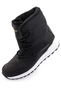 GLENMUIR - Ciepłe damskie zimowe buty Loap Costa ze skóry. Kolor: czarny. Materiał: skóra. Sezon: zima. Styl: sportowy