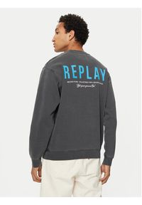 Replay - REPLAY Bluza M6967 .000.22890G Szary Regular Fit. Kolor: szary. Materiał: bawełna #3