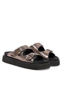 Replay - REPLAY Klapki GWF81 .000.C0040S Złoty. Kolor: złoty. Materiał: skóra #4