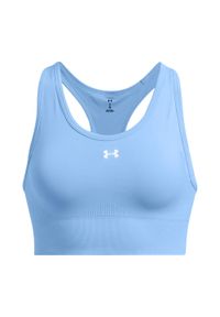 Biustonosz treningowy Under Armour Vanish Seamless Mid Branded. Kolor: niebieski #1