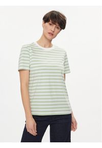 Pieces T-Shirt Ria 17146339 Zielony Regular Fit. Kolor: zielony. Materiał: bawełna