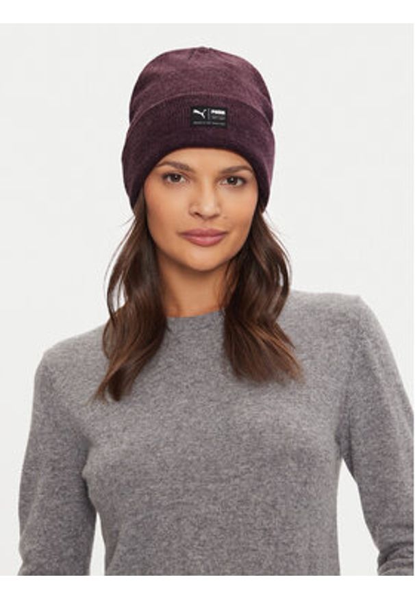 Puma Czapka Archive Heather Beanie 021739 28 Fioletowy. Kolor: fioletowy. Materiał: akryl