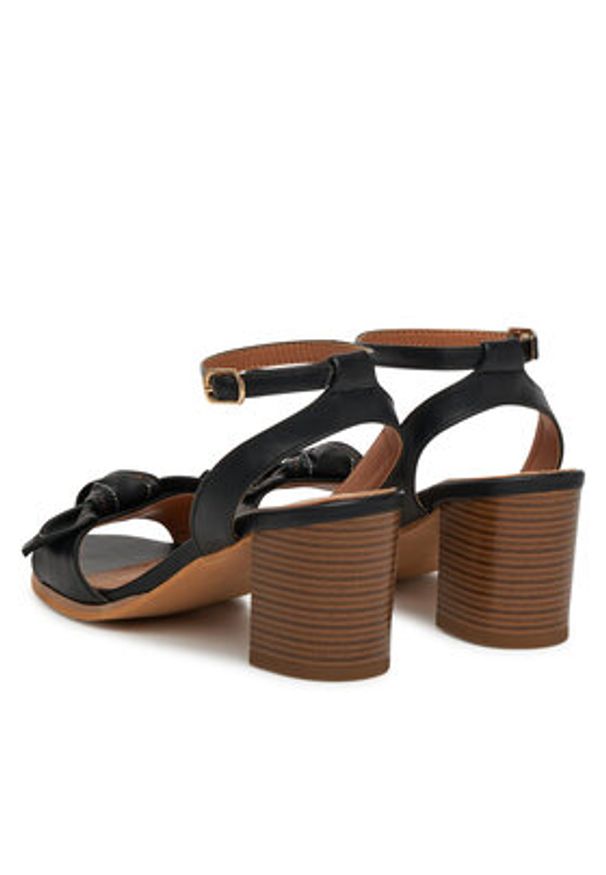 Clara Barson Sandały WS24053-01 Czarny. Kolor: czarny. Materiał: syntetyk, materiał
