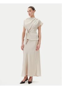 Bruuns Bazaar Bluzka Acacia BBW4427 Beżowy Regular Fit. Kolor: beżowy. Materiał: syntetyk #3