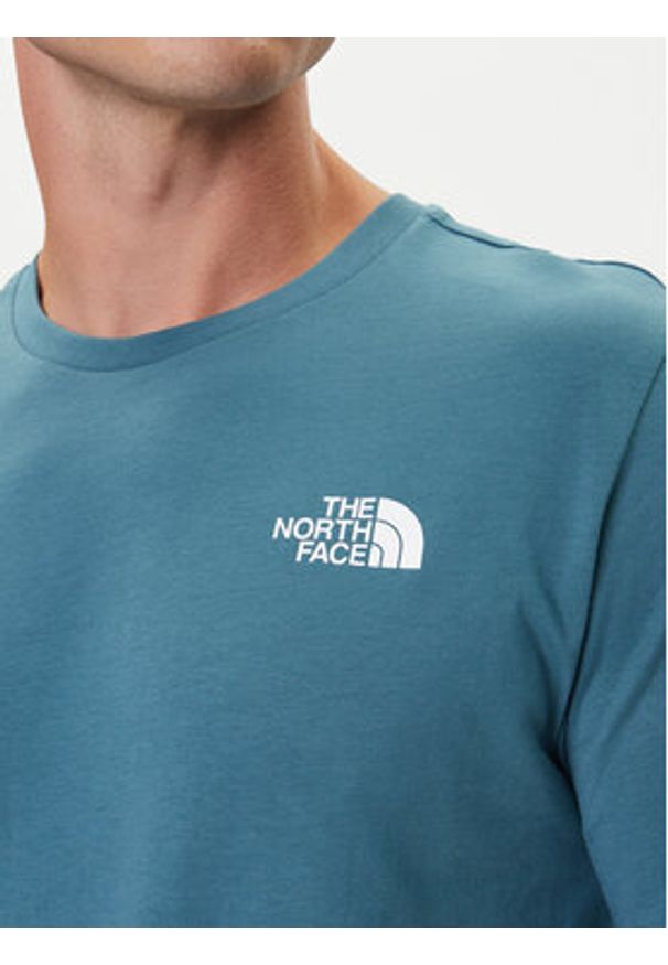 The North Face T-Shirt Redbox NF0A87NV Niebieski Regular Fit. Kolor: niebieski. Materiał: bawełna