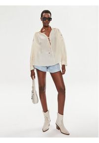 Pinko Bluzka Elf 103744 A1XU Beżowy Relaxed Fit. Kolor: beżowy. Materiał: bawełna #4